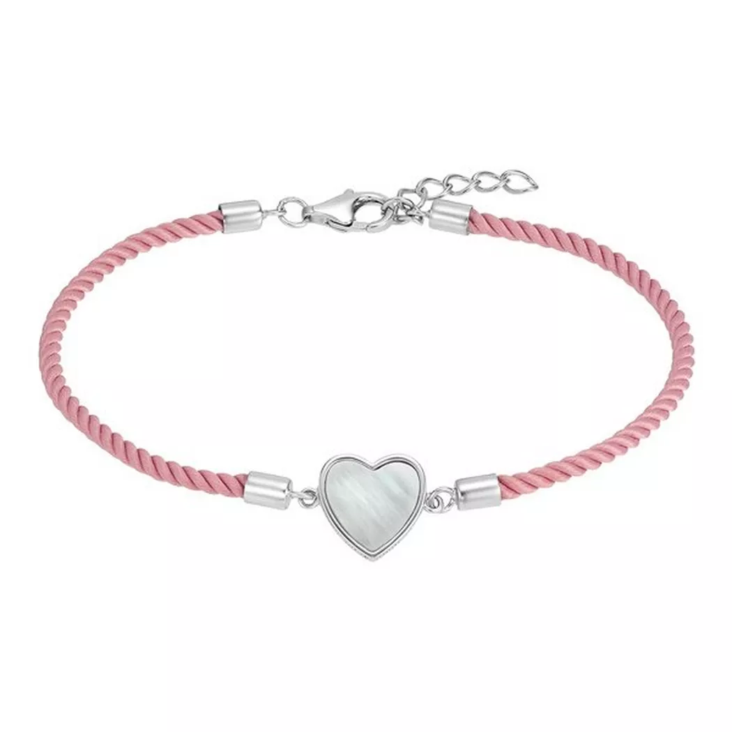 Silberarmband AMOR "Schmuck Geschenk Armkette Herz LIEBE", silber (silberfarben, kristallweiß, kristallweiß), Armbänder, Damen, 19cm, Silber 925 (Sterlingsilber), Silberarmband, Made in Germany - mit Zirkonia (synth.) 2
