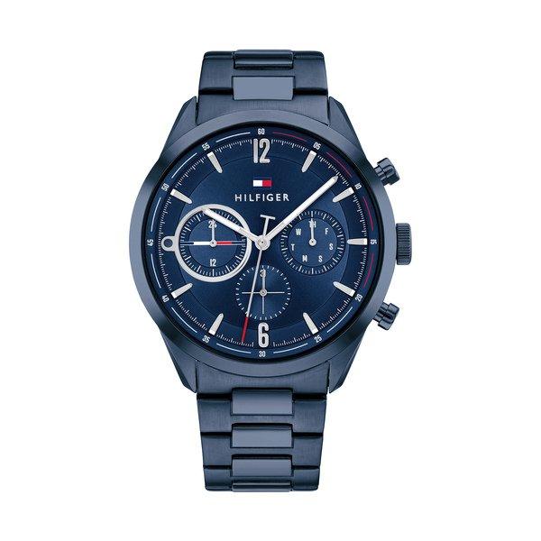Image of Chronograph Uhr Herren Blau 44mm