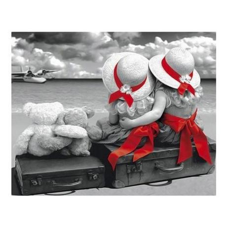 Figured'Art Mosaïque de diamants Cute Couples 