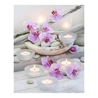 Figured'Art Mosaïque de diamants Flowers and candles 