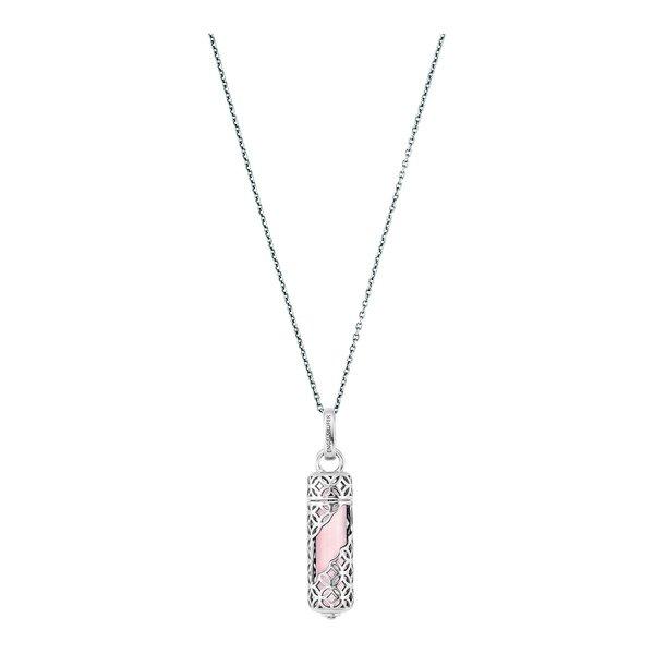 Engelsrufer Damen Halskette Aus Sterling Silber Mit Herz-Anhänger In Silber & Roségold – 44 Cm, 3-fach Verstellbar