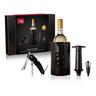 vacuvin Set di accessori vino, 4 pezzi Premium Black
