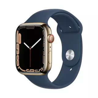 Apple Apple Watch Series 7, acciaio inossidabile, GPS + Cellular, 45mm Smartwatch Blu
