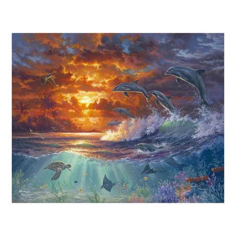 Figured'Art Dipingere con i numeri Oceano e tramonto 