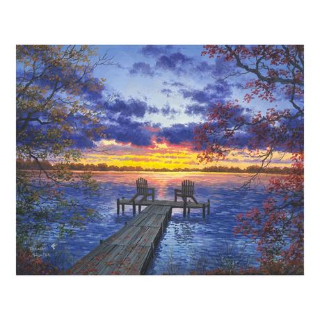 Figured'Art Dipingere con i numeri Ponte al tramonto 