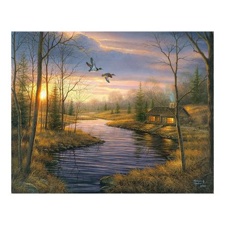 Figured'Art Dipingere con i numeri Casa di campagna al crepuscolo 