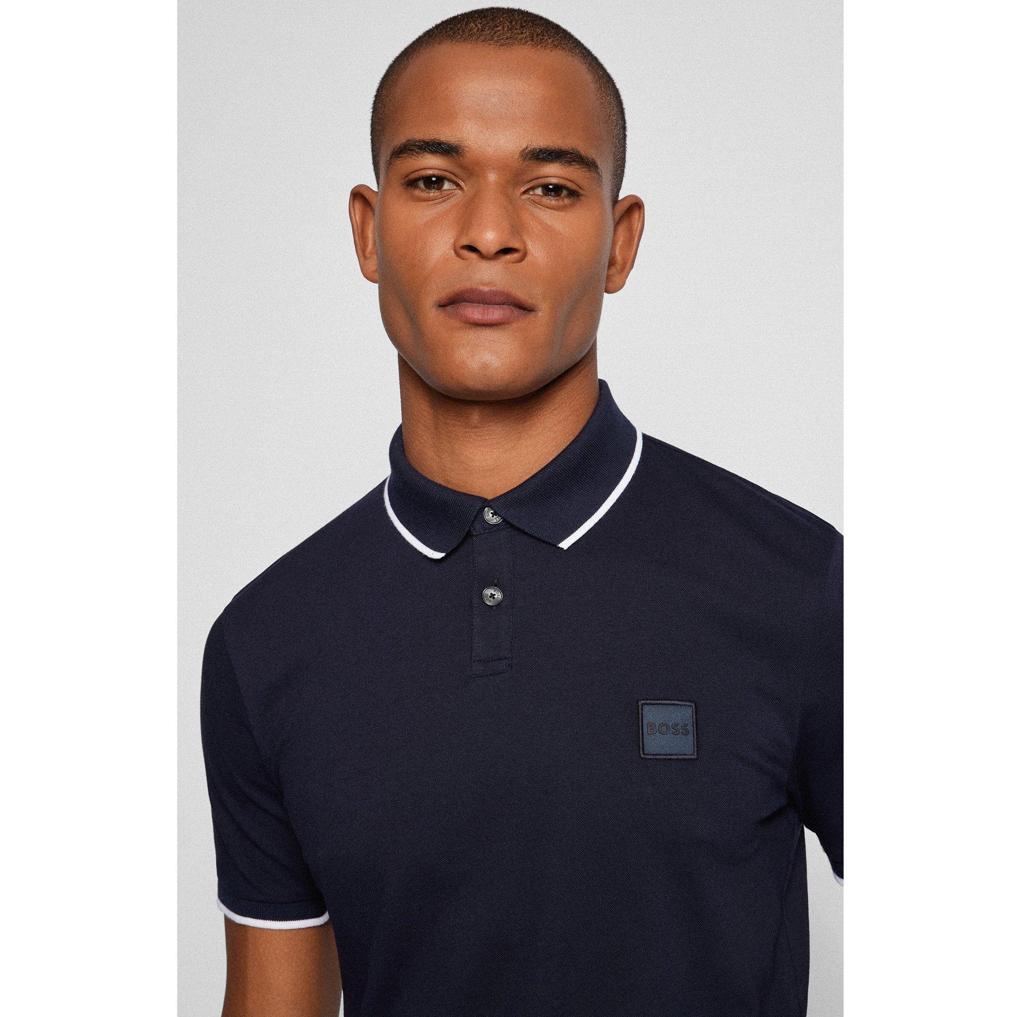 BOSS ORANGE Passertip Kurzarm Poloshirt  