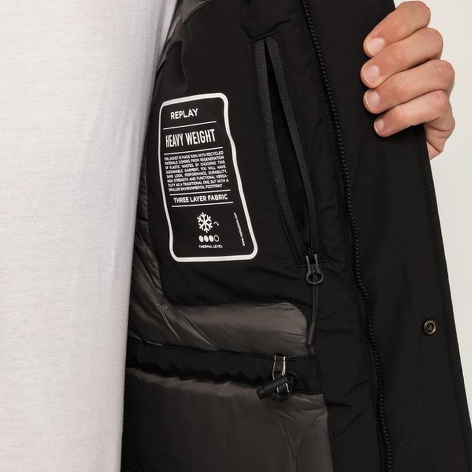 REPLAY Giacca Invernale con Cappuccio  
