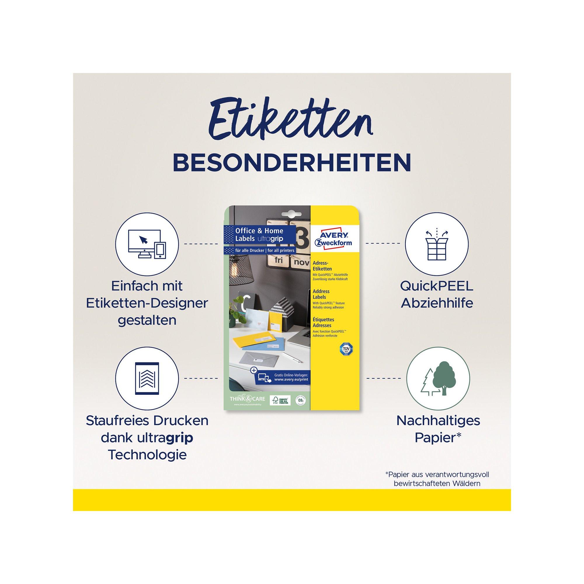 Avery-Zweckform Etichette Indirizzi 