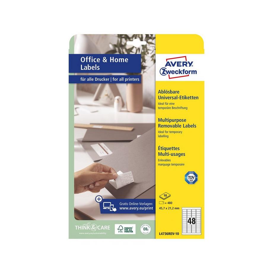 Avery-Zweckform Etichette Universali rimovibili 