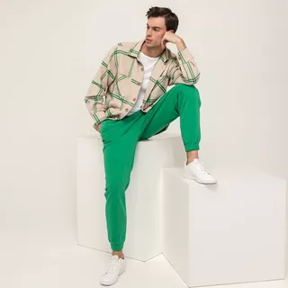 PEGADOR Hemd, langarm PGDR Flato Heavy Flannel cornsilk, green 