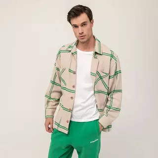 PEGADOR Hemd, langarm PGDR Flato Heavy Flannel cornsilk, green 