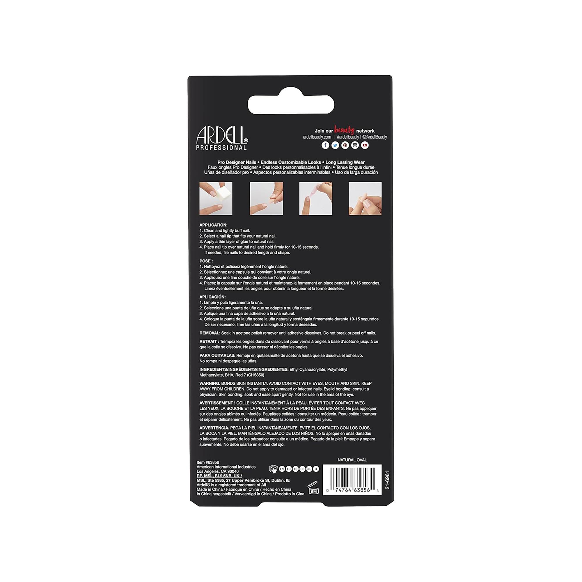 ARDELL Nail Addict Natural Oval Multipack Künstliche Fingernägel 