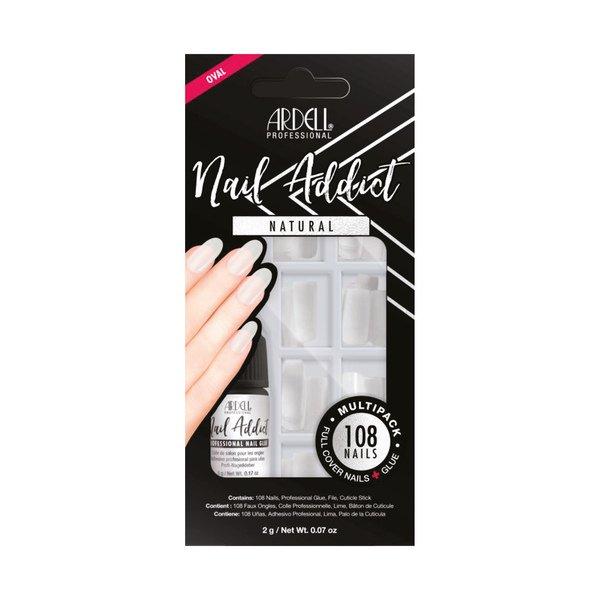 ARDELL Nail Addict Nail Addict Natural Oval Multipack 