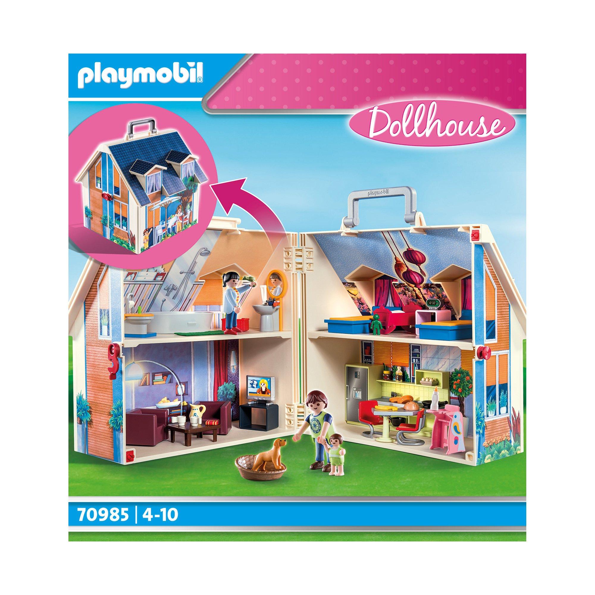 Playmobil  70985 Casa delle bambole da asporto 