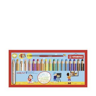 STABILO Crayons de couleur épais
 Woody 3in1 