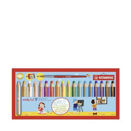 STABILO Crayons de couleur épais
 Woody 3in1 