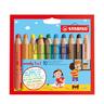 STABILO Crayons de couleur épais
 Woody 3in1 