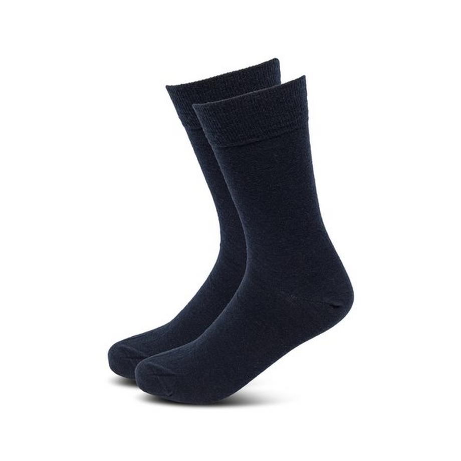 Manor Man Lot de 2 paires de chaussettes hauteur mollet  