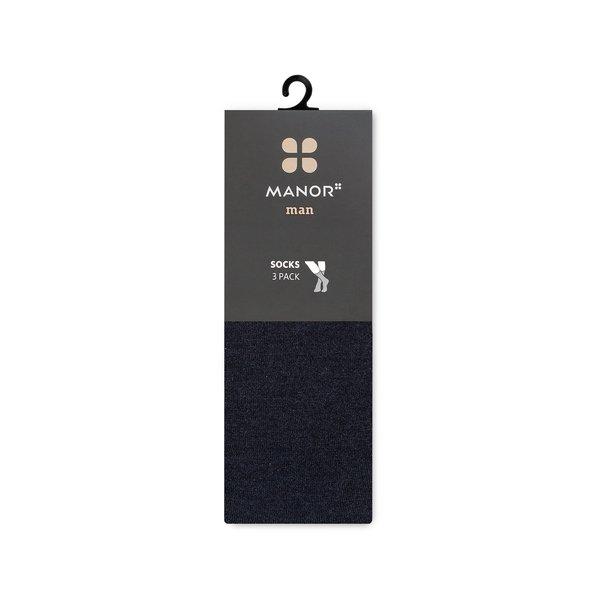 Manor Man Lot de 2 paires de chaussettes hauteur mollet  