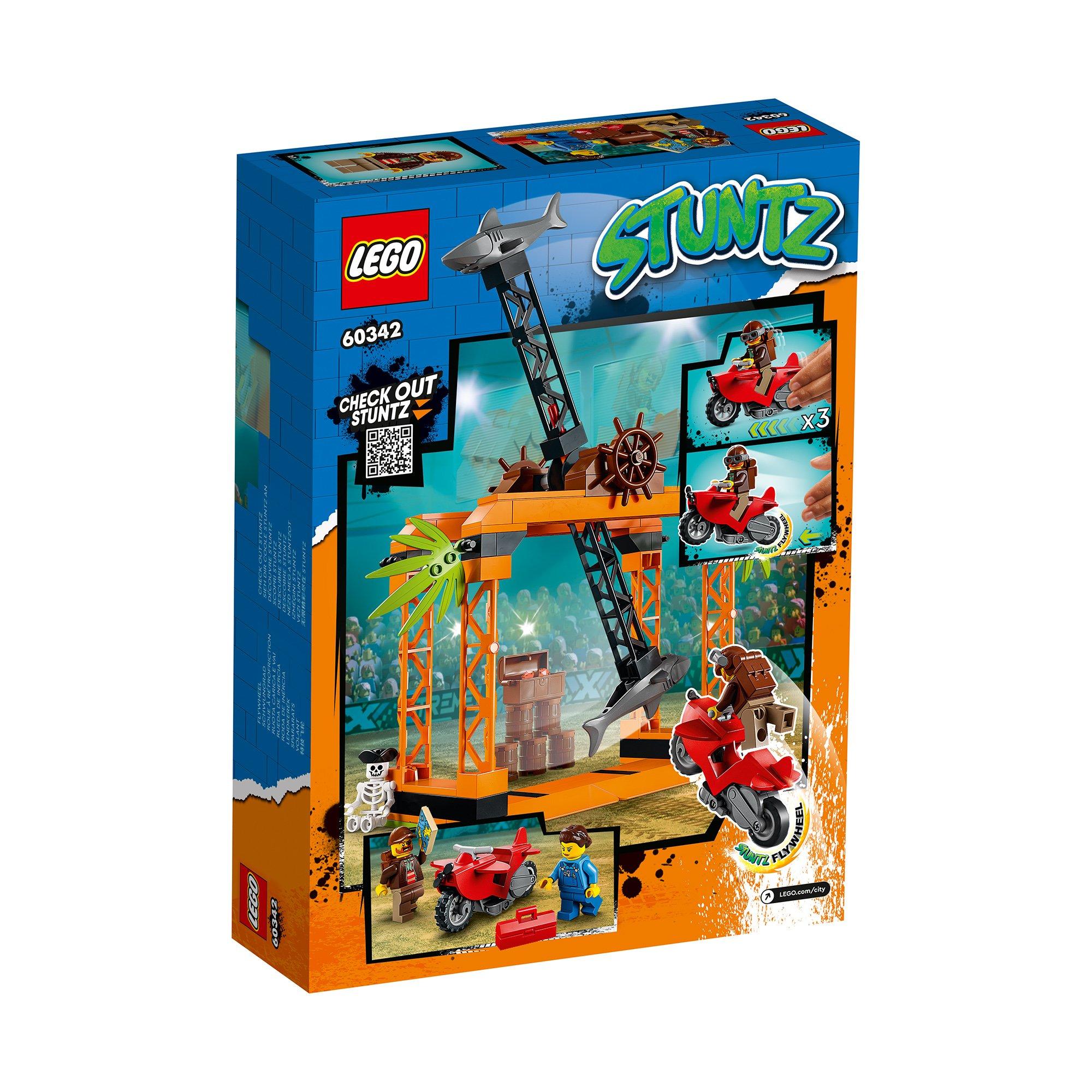 LEGO®  60342 Le défi de cascade : l’attaque des requins 