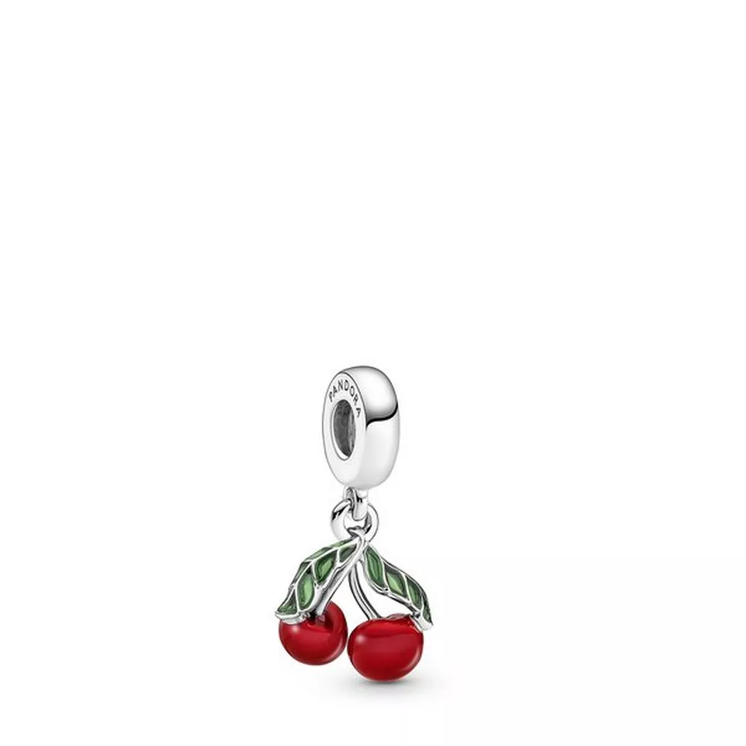 Pandora Cherry Fruit Dangle Charm - Silver