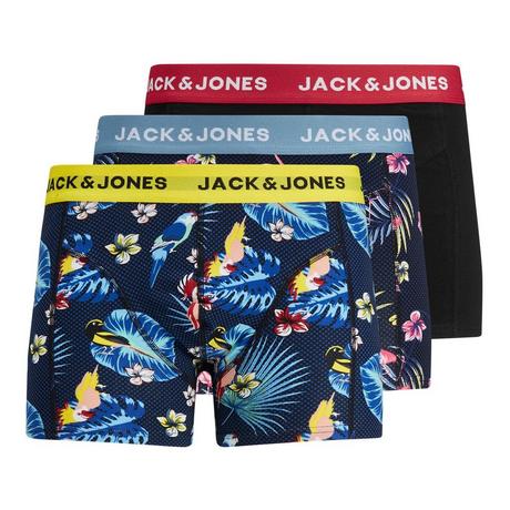 JACK & JONES JACFLOWER BIRD TRUNKS 3PACK Lot de 3 boxers 