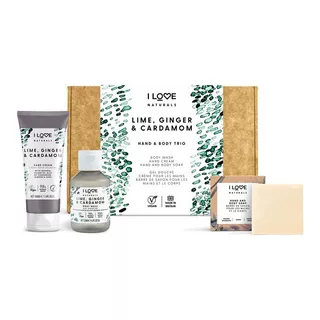 iLove Naturals Trio Lime&G&Ca Naturals Hand & Body Trio - Lime, Ginger & Cardamom 