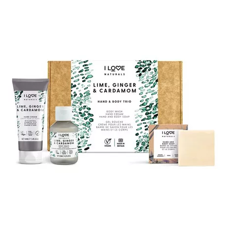 iLove Naturals Trio Lime&G&Ca Naturals Hand & Body Trio - Lime, Ginger & Cardamom 
