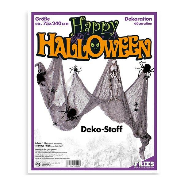 Image of Halloween, Deko-Stoff Grau