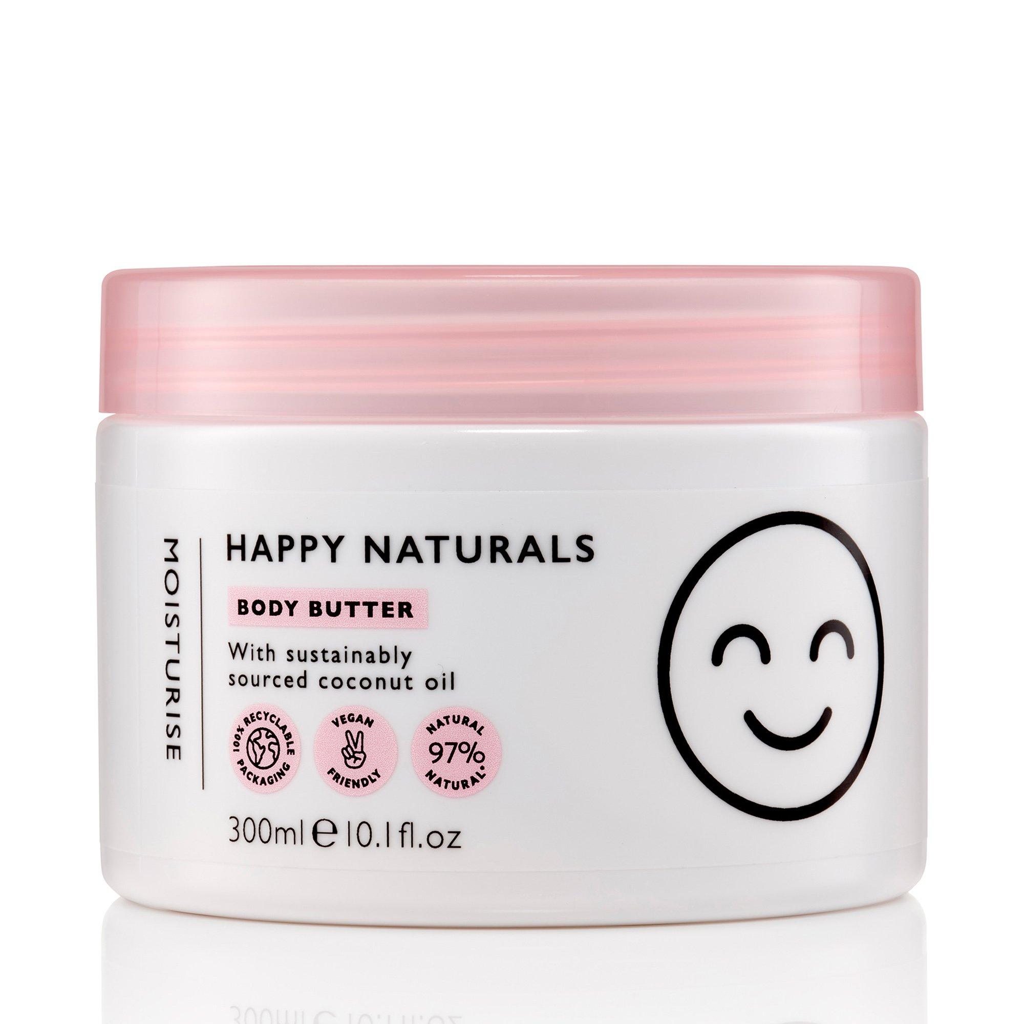 Image of Happy Naturals Feuchtigkeitsspendende Body Butter - 300ml