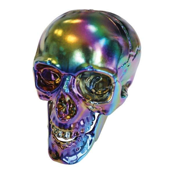 Image of Deko-Schädel Dark Iridescent Halloween Multicolor