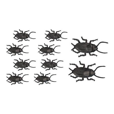 amscan  10 scarafaggi marroni lunghezza 5 cm 