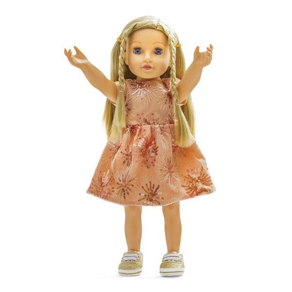 Heless  Puppen-Glitzerkleid "Rosé Gold" 