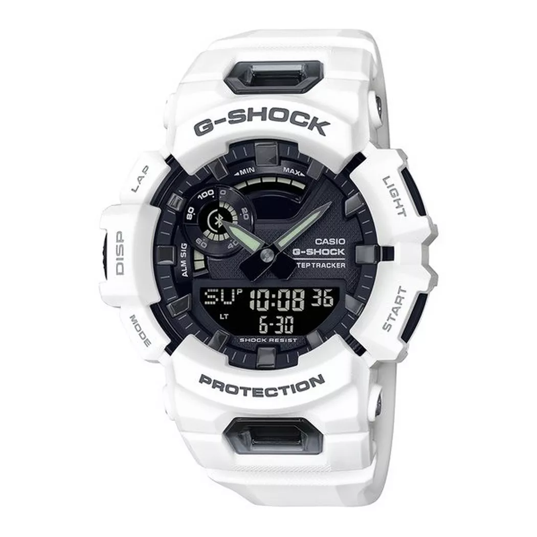 CASIO - Montre multifonctions, G-shock G-squad, 51mm, Blanc