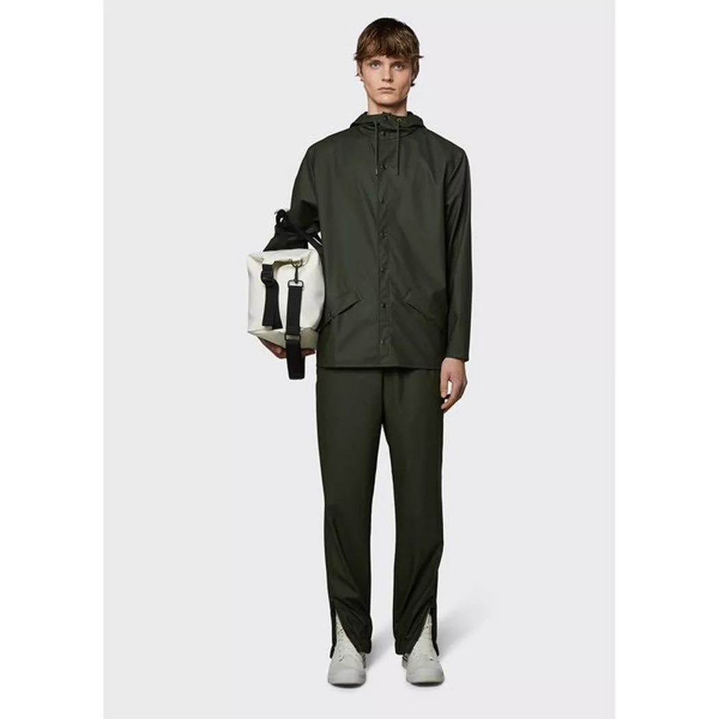 Rains unisex. 12010 Veste W3 verte (S), Casuel, Polyester