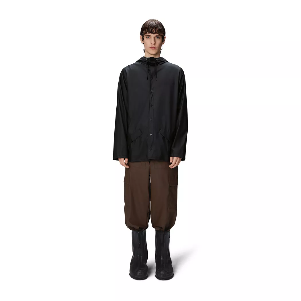 Rains - Coupe-vent impermÃ©able Ã  capuche - Taille XS Noir homme