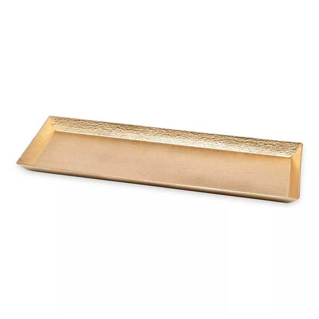 Manor - Kerzenteller Weihnachten, 42X15X2CM, Goldfarben