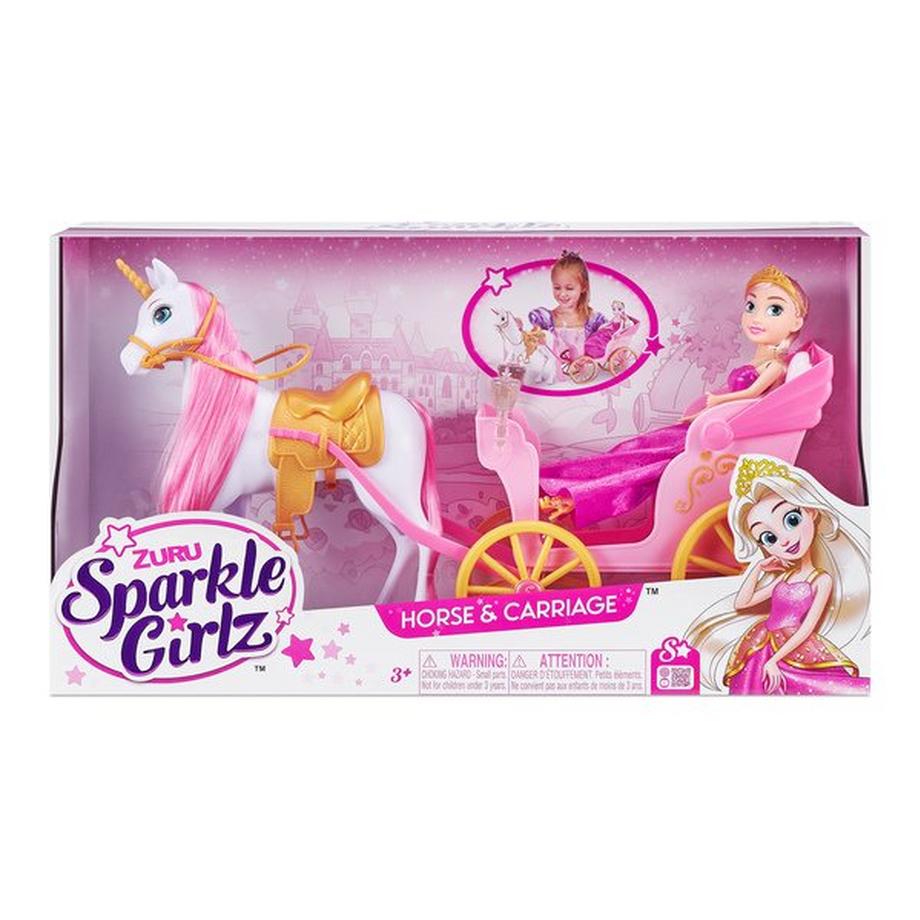 ZURU  Sparkle Girlz, Puppe mit Pferd und Kutsche 