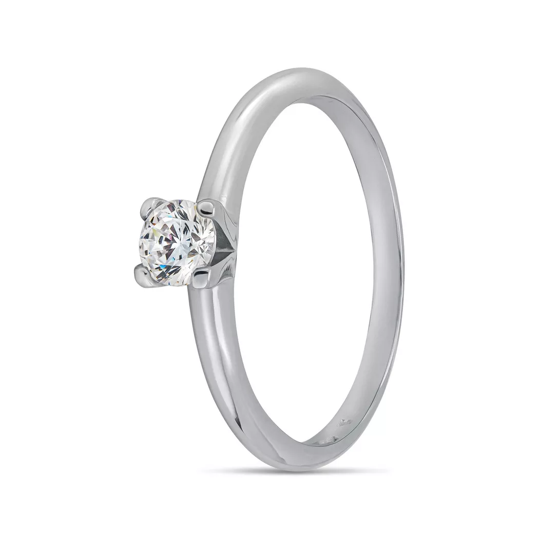 L' Atelier Gold 18 Karat by Manor - Ring, 52, Weissgold