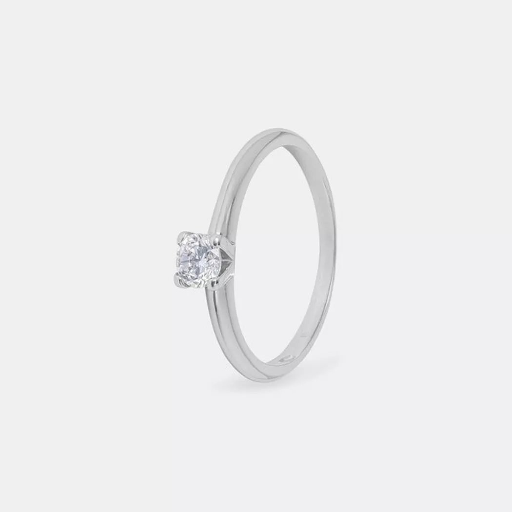L' Atelier Gold 18 Karat by Manor - Ring, 54, Weissgold 9