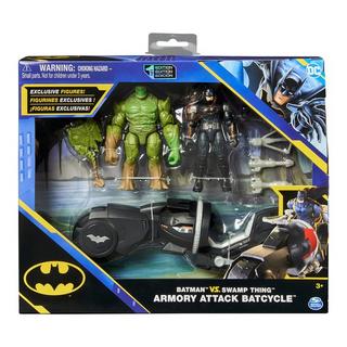 DC COMICS  Batman vs. Swamp Thing - Armory Attack Batcycle 