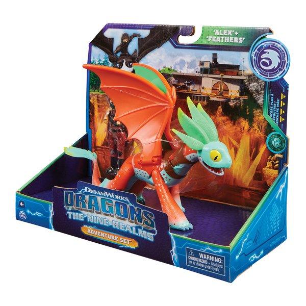 Spin Master  DreamWorks Dragons "Les 9 Mondes" - Set d'Aventure, figurine de dragon et de cavalier, assortiment aléatoire 