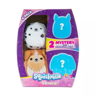 Squishmallows  Squishville 4er-Pack, Überraschungspack 