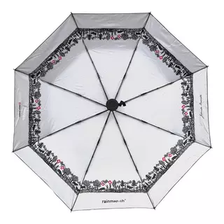 Rainmap Swiss Tradition Parapluie Noir/Blanc