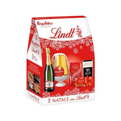 Lindt XMAS Geschenkkorb mit Pandoro 