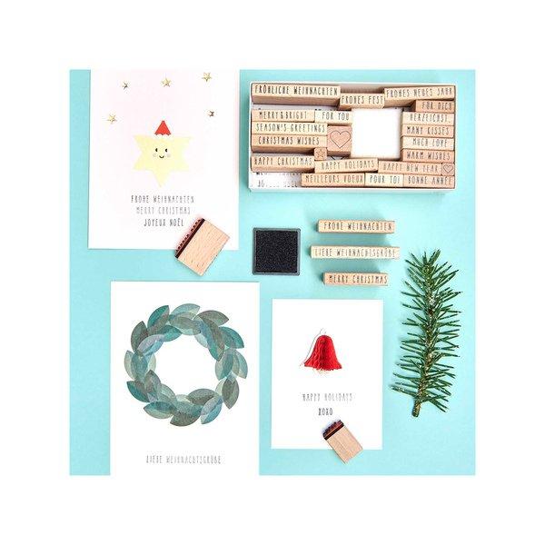 RICO-Design Set de tampons Merry Christmas 