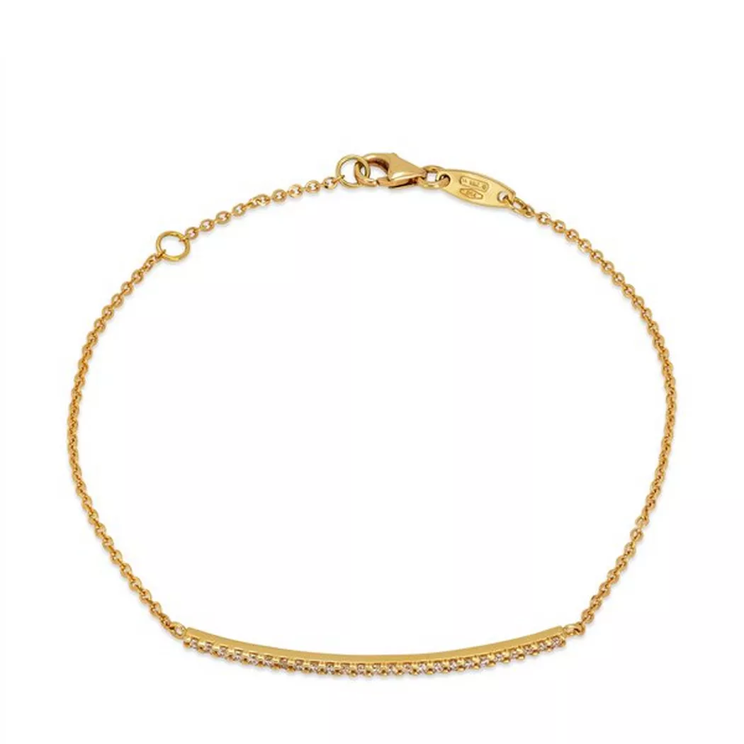 Studio Marquise - Armband, 18.5CM, Gelbgold