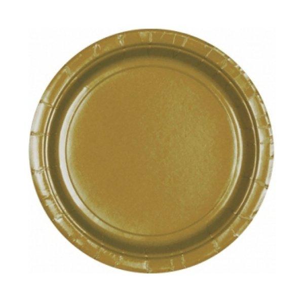 Image of Kartonteller Rot Gold