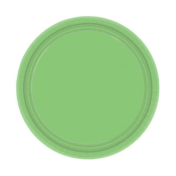 amscan  Assiette en carton vert clair 